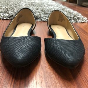 Apt 9-black flats-6 1/2 medium worn once